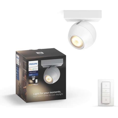 Philips HUE BUCKRAM Single spot met dimmer switch