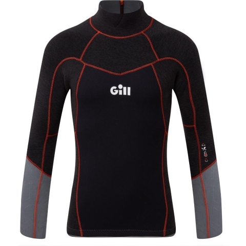 Gill Zentherm Top 2.5 mm wetsuit zwart junior, JM (11-12 jaar)