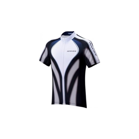Shimano Race Print fietsshirt korte mouwen wit met zwart en blauw heren