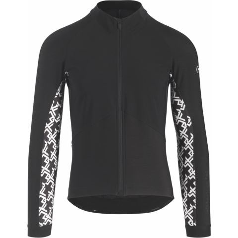 Assos Mille GT fietsjack zwart met wit heren