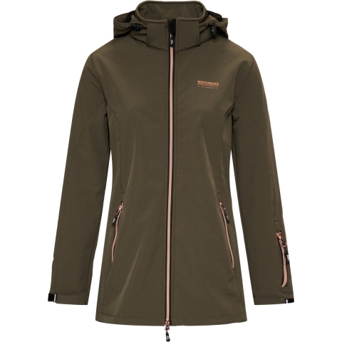 Nordberg Irene softshell ski jas dames groen, XL
