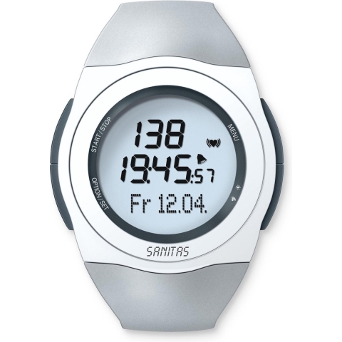 Sanitas SPM-25 ECG hartmeting, waterbestendig (30 meter), verlicht display