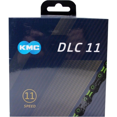 KMC DLC 11 zwart/groen 11 speed ketting