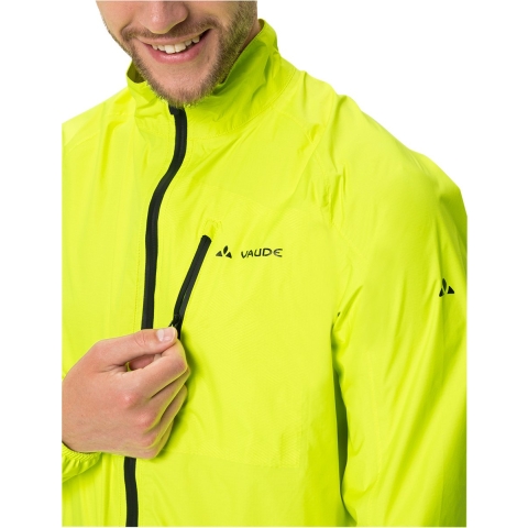 Vaude Drop III Regenjack neon geel heren, S