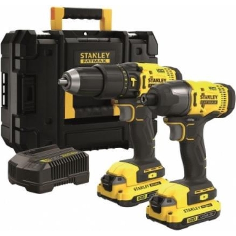 Stanley SFMCK465D2T-QW SFM schroef-klopboor en slagschroevendraaier V20, 18 Volt