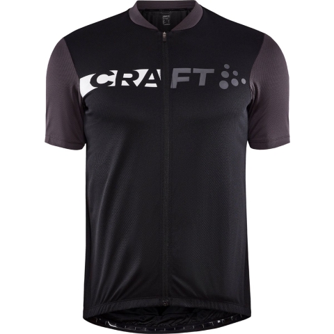 Craft Core Endurance Logo fietsshirt korte mouwen zwart/grijs heren, M
