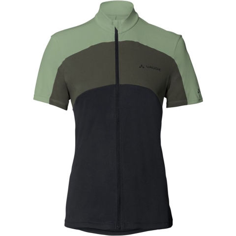 Vaude Matera FZ Tricot fietsshirt korte mouwen groen dames, L