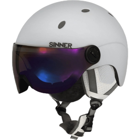 Sinner TITAN VISOR skihelm mat wit, 52-54 cm