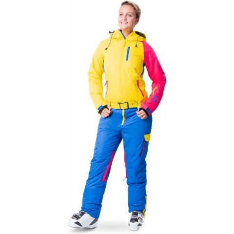 Snowsuits Triple Joy onesie skipak  geel/blauw/roze dames, M