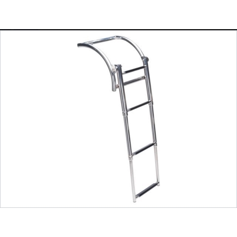 Talamex Opblaasboot RVS Zwemtrap telescopische met 4 treden