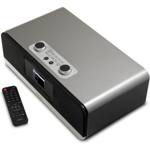 Roberts Stream 67 zilver met ingebouwde CD speler, USB, 30x presets