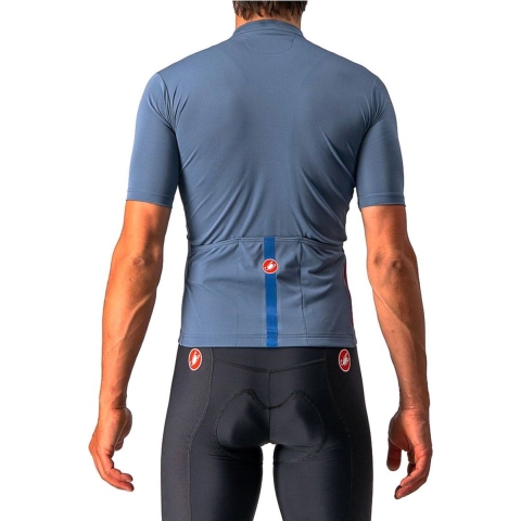 Castelli Classifica fietsshirt korte mouwen blauw heren, XXL