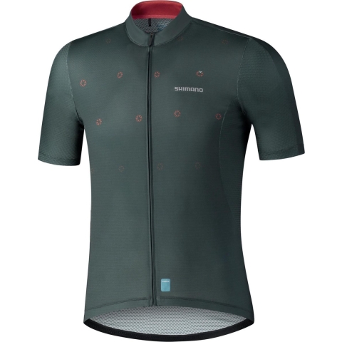 Shimano Aerolite fietsshirt korte mouwen groen heren