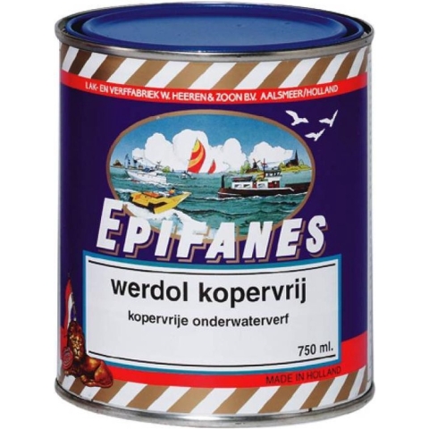 Werdol Kopervrij onderwaterverf 2 l, zwart