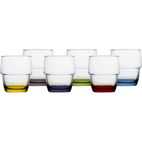 Marine Business Scheepsservies Party waterglazen stapelbaar set 6 stuks multikleur