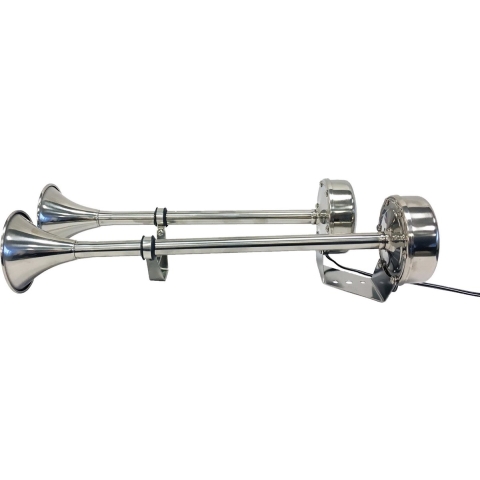 Allpa RVS Scheepshoorn 2-tonig 12 Volt 463,5 mm