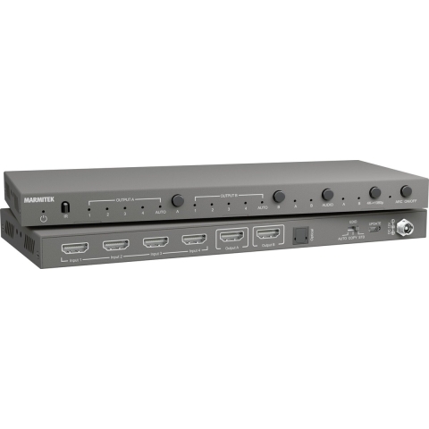 Marmitek Connect 642 Pro HDMI switch matrix 4K - 4 in / 2 uit