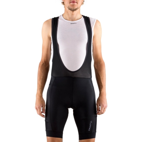 Craft Rise Bibshort fietsbroek kort zwart heren, M