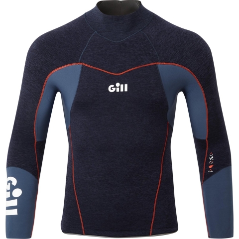 Gill Race FireCell Top 3.5 mm wetsuit top blauw kinder, JL (13-14 jaar)