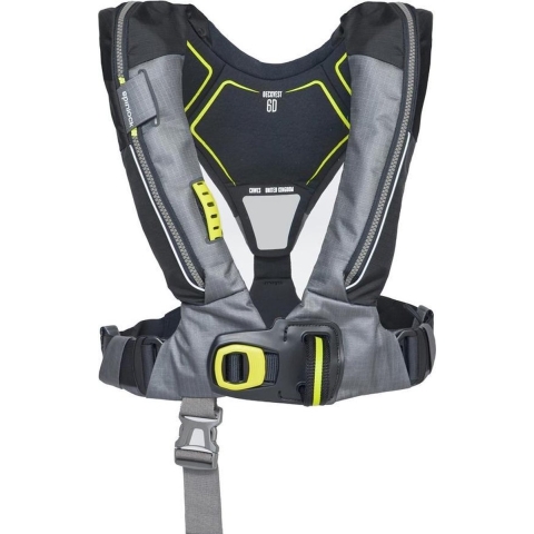 Spinlock Deckvest 6D 275N automatisch reddingsvest grijs met quick release