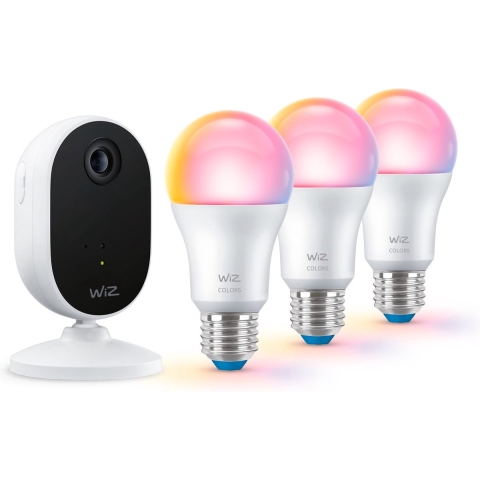 WiZ Home Monitoring starterkit - 3 smart lampen + IP camera