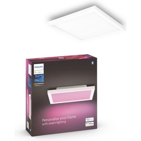 Philips Hue Surimu paneellamp White and Color vierkant wit