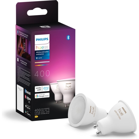 Philips Hue White and Color GU10 2-pack