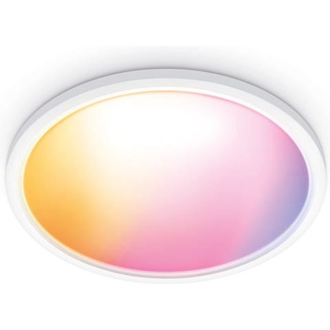 WiZ Plafondlamp SuperSlim - Wit - Gekleurd en Wit licht