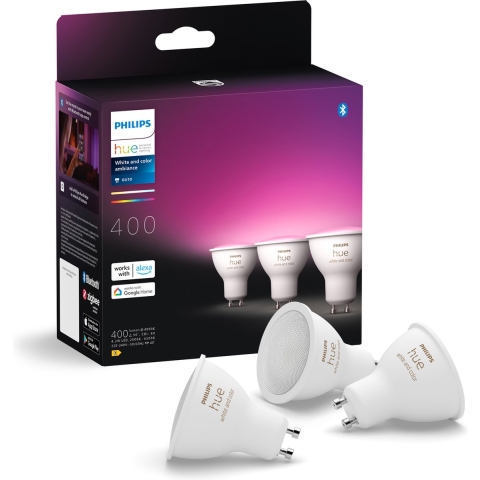Philips Hue White and Color GU10 3-pack
