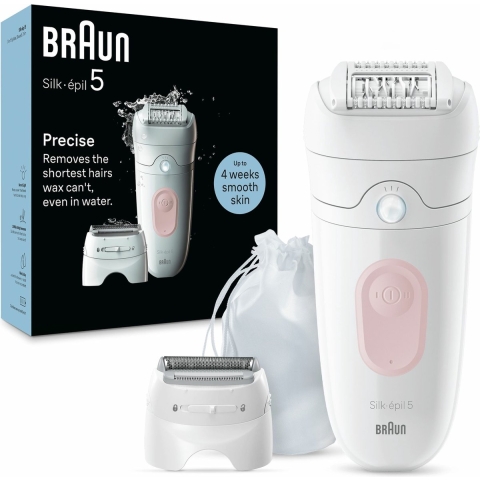 Braun Silk·épil 5 5-030 Wit/Flamingo