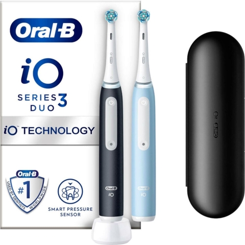 Oral-B iO 3 Zwart en Blauw Duo pack