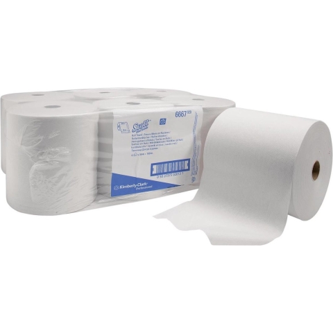 Scott 6667 Slimroll™ Papieren handdoeken (l x b) 304 m x 20 cm Wit 1824 m