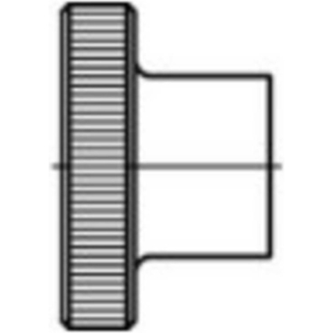 TOOLCRAFT 1060878 Kartelmoeren M5 DIN 466 RVS 25 stuk(s)