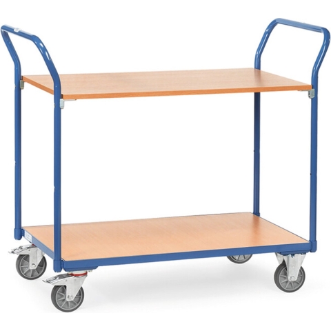 Fetra Hauptartikel 1600 Etagewagen Staal Poedercoating Laadvermogen (max.): 200 kg Stralend blauw (RAL 5007)