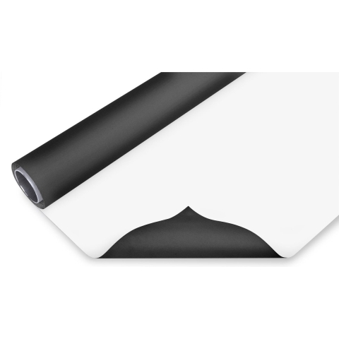 BRESSER Vinyl achtergrondrol zwart/wit 1,35x6m