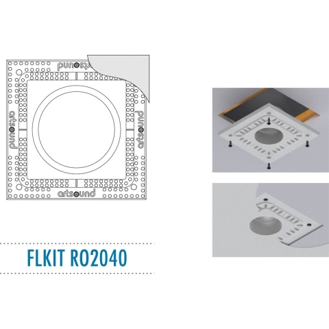 ArtSound: FLKIT RO2040 Flush Mount Kit voor RO2040 - Wit