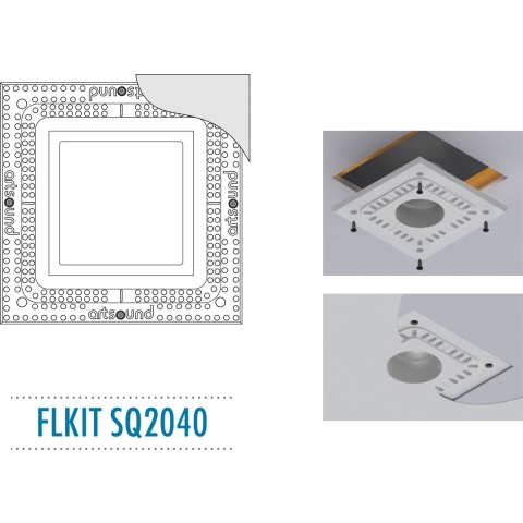 ArtSound: FLKIT SQ2040 Flush Mount Kit voor SQ2040 - Wit