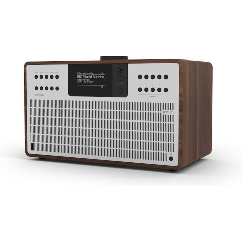 Revo: SuperCD All-In-One DAB+ Internetradio met CD-speler - Walnut/Silver