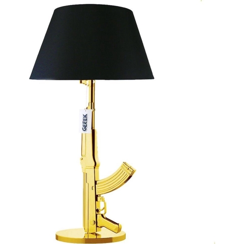 Tafellamp Vloerlamp AK-47 Gun Lamp Goud