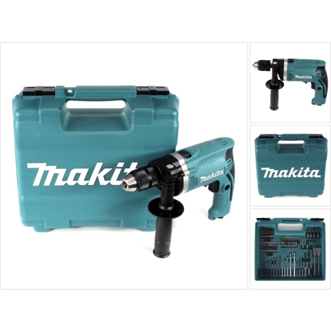 Makita Klopboormachine 1 snelheid 710 W Incl. accessoires, Incl. koffer