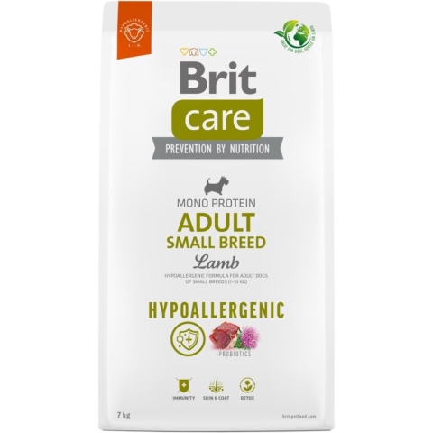 Brit Care - Dog - Hypoallergenic Adult Small Breed - Lam - 7 kg