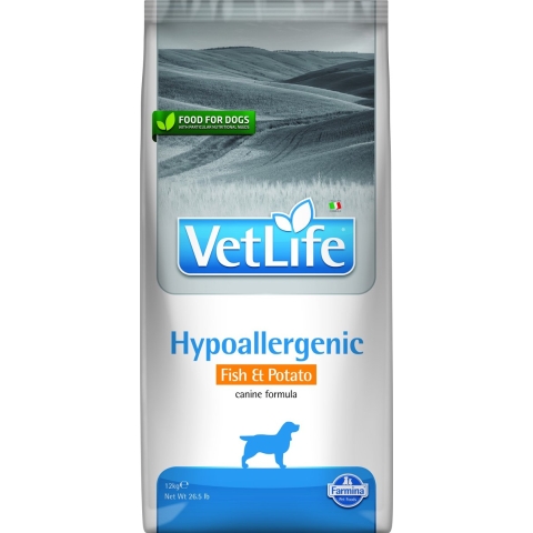 Farmina VetLife Hypoallergenic Vis & Aardappel - Hondenvoer - 12 kg