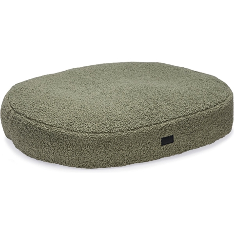 Designed by Lotte Ovaal Hondenkussen Yndis - Groen - 100 x 70 x 15 cm