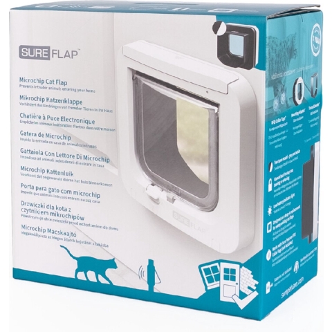 SureFlap Microchip Kattenluik - Grijs/wit