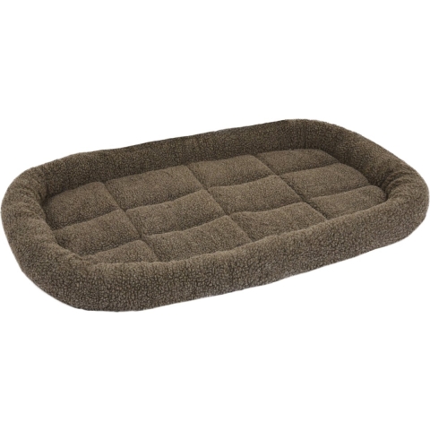 Flamingo Kussen Sherpa - Rechthoek - Bruin - 100,5 x 63 x 8 cm