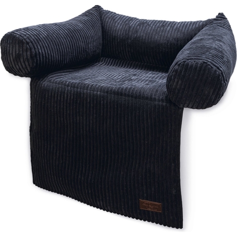 Designed by Lotte Bankkussen Ribbed - Antraciet - 50 x 50 x 30 cm