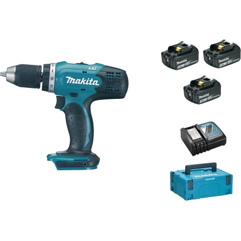 Makita DDF453RF3J Accu-schroefmachine 18 V 3.0 Ah Li-ion