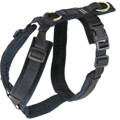 Kentucky Dog Harness active velvet - Black - L - 38 x 58 cm
