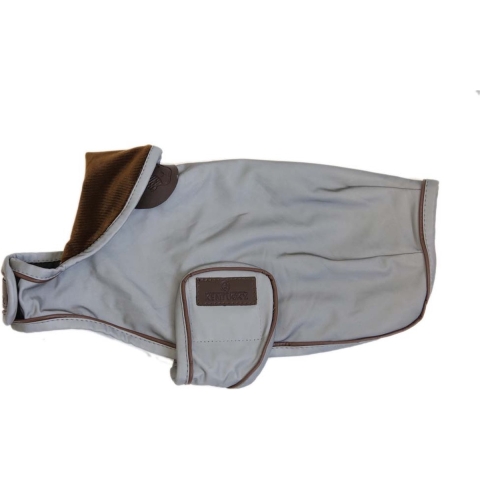 Kentucky - Dog coat reflective & water repellent - Silver - XS - 31 cm