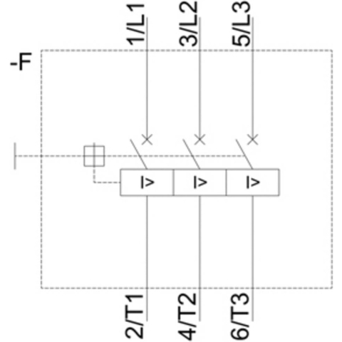 Siemens 3RV1011-0GA10 Vermogensschakelaar 1 stuk(s) 3x NO Instelbereik (stroomsterkte): 0.45 - 0.63 A Schakelspanning (max.): 690 V/AC (b x h x d) 45 x 90 x 81